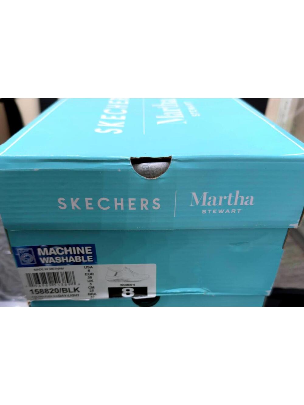 Skechers Martha Stewart Ultra Flex 3.0 Black Slip-ins Sneakers Women Size 8 - Picture 4 of 4